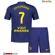 Otroške Nogometnih dresov Atletico Madrid Antoine Griezmann #7 Gostujoči 2025-26 Kratki rokavi (+ hlače)